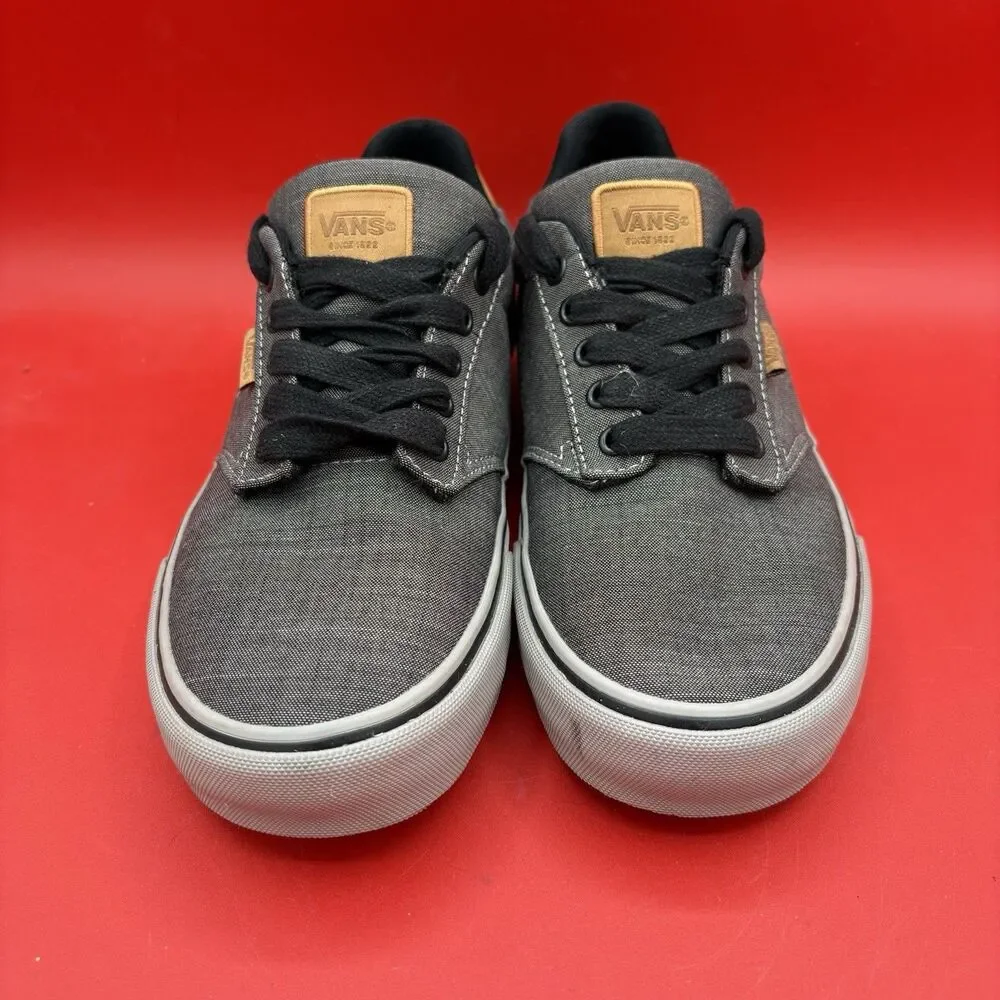 Vans Men's Atwood Deluxe Comfort Ortholite Gray Skate Shoes Sneakers Size 9